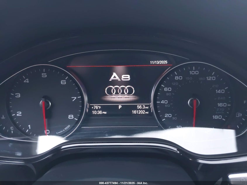 2013 Audi A8 L 3.0T VIN: WAURGAFDXDN024993 Lot: 43777494