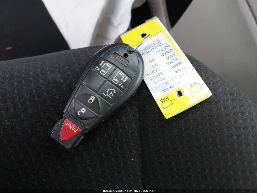 2013 Dodge Grand Caravan Sxt VIN: 2C4RDGCG0DR686002 Lot: 43777534