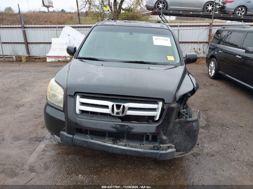 2007 Honda Pilot Ex-L VIN: 5FNYF18617B007518 Lot: 43777541