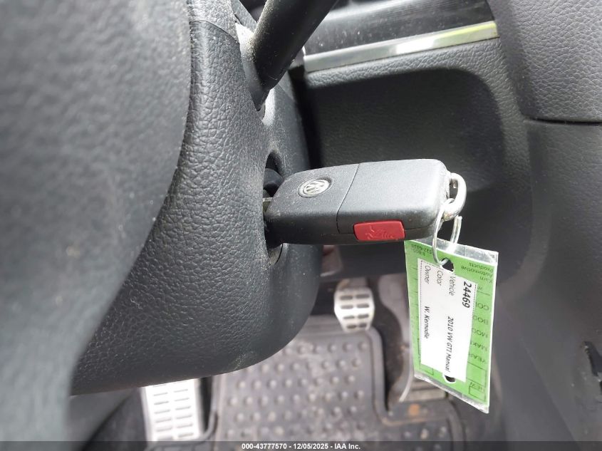 2010 Volkswagen Gti 2-Door VIN: WVWEV7AJ2AW329823 Lot: 43777570