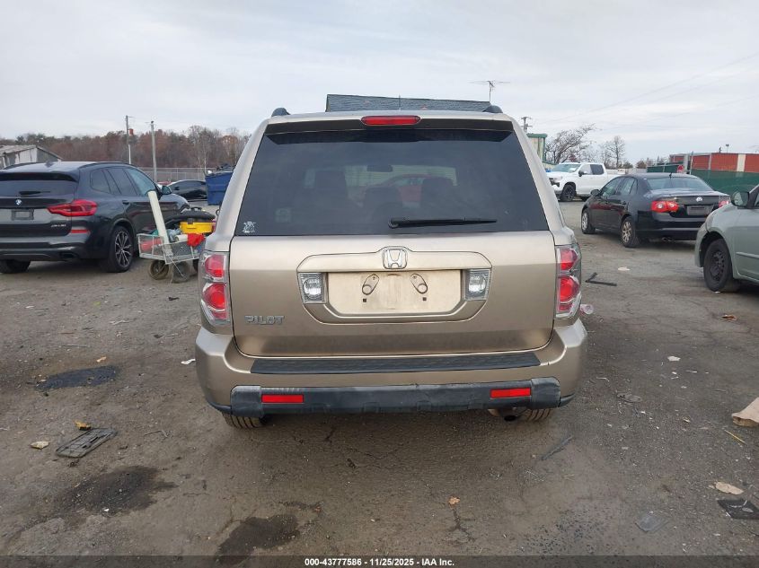 2006 Honda Pilot Ex VIN: 5FNYF28416B023415 Lot: 43777586