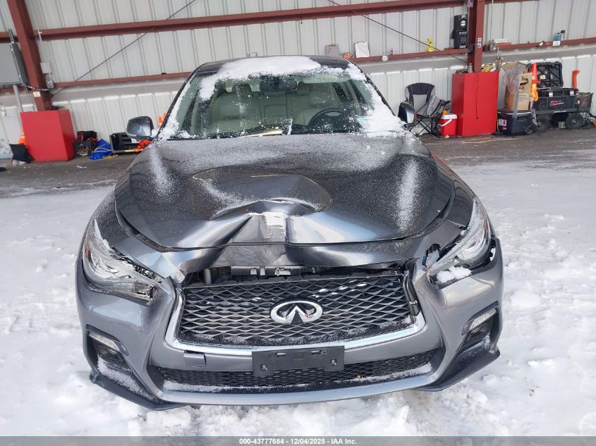 2018 Infiniti Q50 3.0T Luxe/3.0T Sport VIN: JN1EV7AR9JM611509 Lot: 43777684