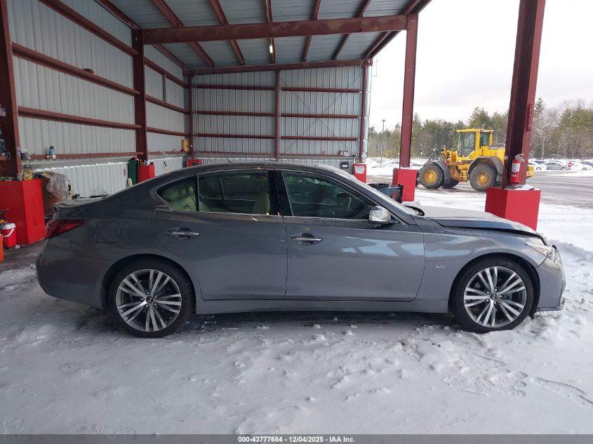 2018 Infiniti Q50 3.0T Luxe/3.0T Sport VIN: JN1EV7AR9JM611509 Lot: 43777684
