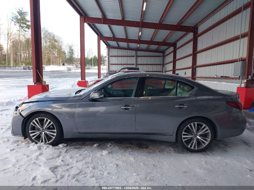 2018 Infiniti Q50 3.0T Luxe/3.0T Sport VIN: JN1EV7AR9JM611509 Lot: 43777684