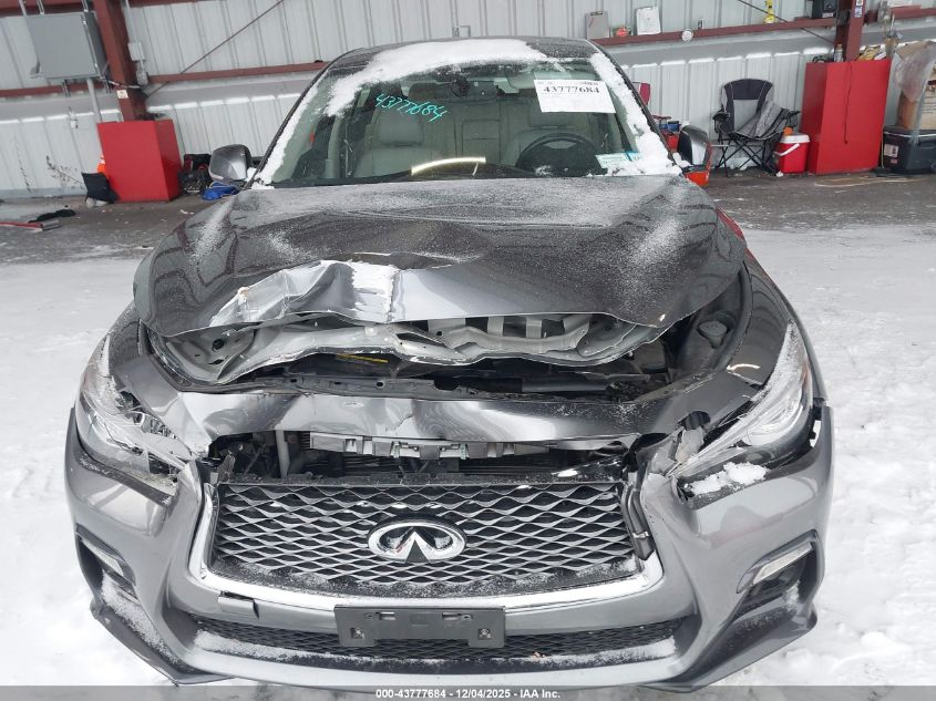 2018 Infiniti Q50 3.0T Luxe/3.0T Sport VIN: JN1EV7AR9JM611509 Lot: 43777684