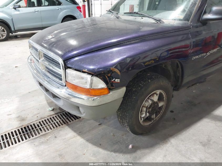 1999 Dodge Dakota Slt/Sport VIN: 1B7FL26X4XS284135 Lot: 43777711