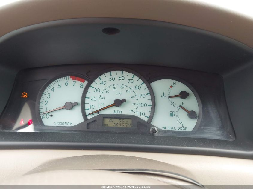 2004 Toyota Corolla Le VIN: 2T1BR32E14C267457 Lot: 43777726