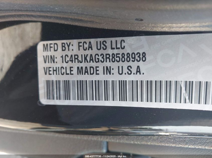 2024 Jeep Grand Cherokee L Altitude 4X4 VIN: 1C4RJKAG3R8588938 Lot: 43777730