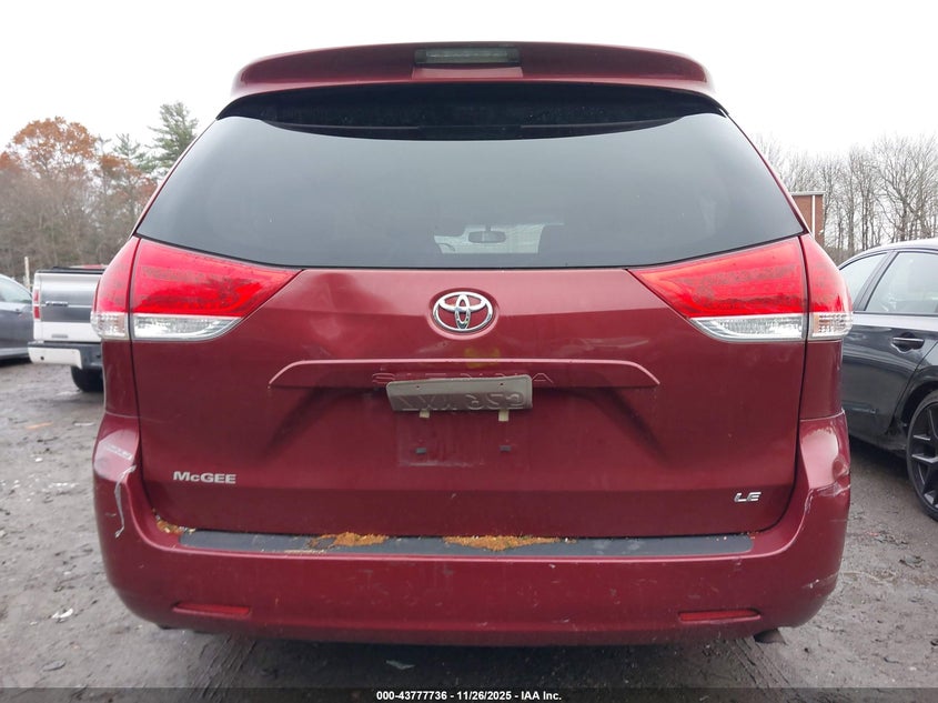 2011 Toyota Sienna Le V6 VIN: 5TDKK3DC8BS149832 Lot: 43777736