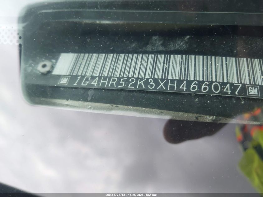 1999 Buick Lesabre Limited VIN: 1G4HR52K3XH466047 Lot: 43777761