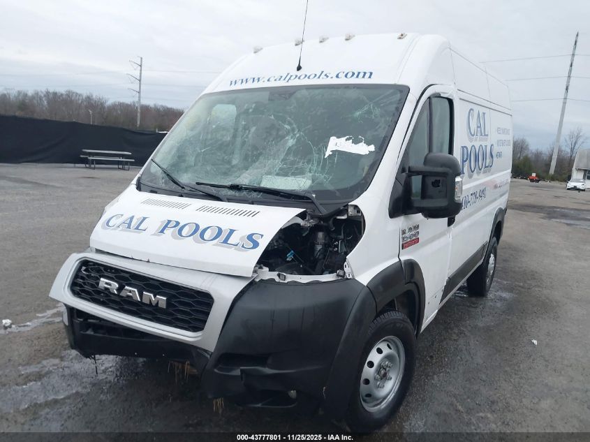 2021 Ram Promaster 1500 High Roof 136 Wb VIN: 3C6ERVBG6ME505290 Lot: 43777801