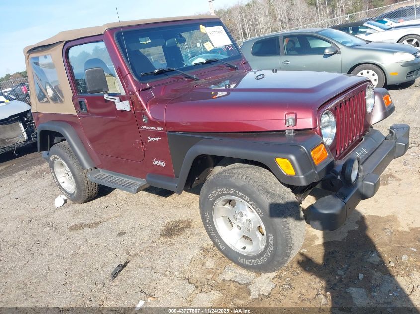 2002 Jeep Wrangler Sport
