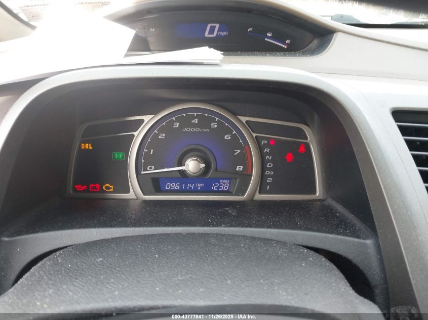 2008 Honda Civic Lx VIN: 2HGFA165X8H301139 Lot: 43777841