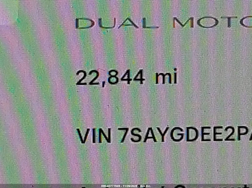 2023 Tesla Model Y Awd/Long Range Dual Motor All-Wheel Drive VIN: 7SAYGDEE2PA041509 Lot: 43777949