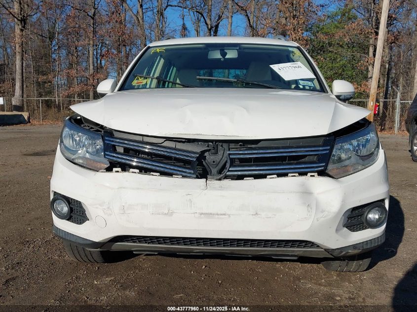 2014 Volkswagen Tiguan Se VIN: WVGAV3AX1EW043538 Lot: 43777960