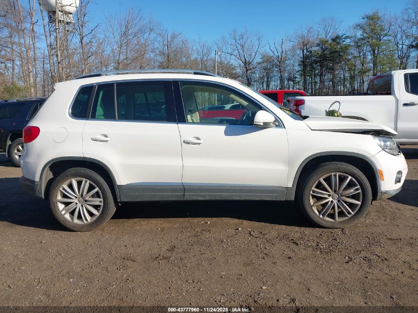 2014 Volkswagen Tiguan Se VIN: WVGAV3AX1EW043538 Lot: 43777960