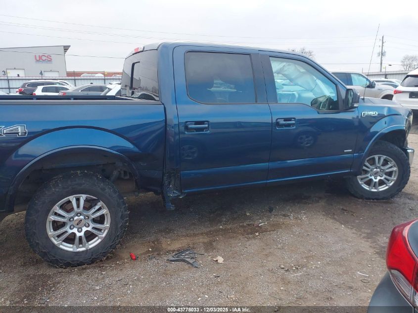 2016 Ford F-150 Lariat VIN: 1FTEW1EP6GKD96370 Lot: 43778033