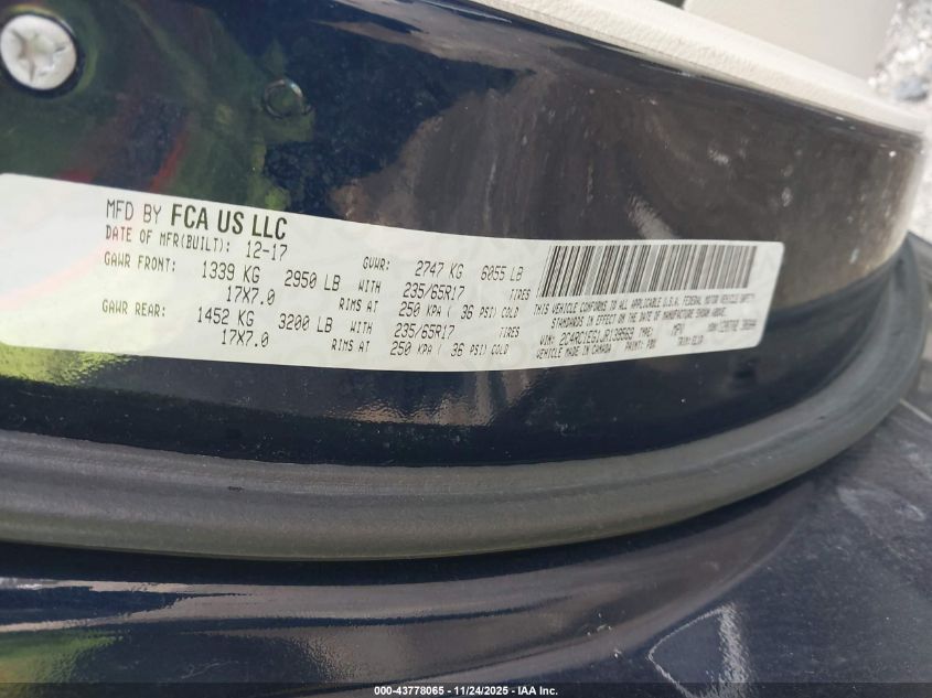 2018 Chrysler Pacifica Touring L Plus VIN: 2C4RC1EG1JR139569 Lot: 43778065