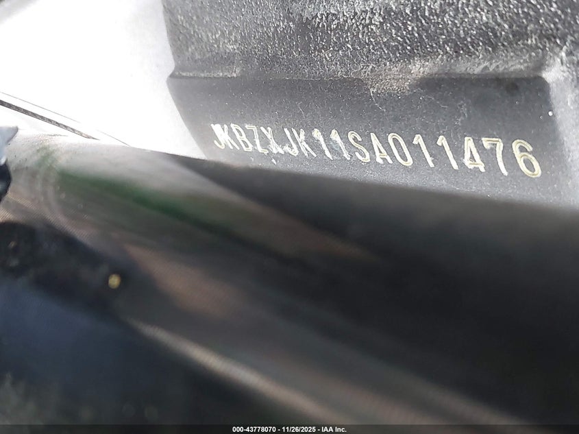 2025 Kawasaki Zx636 K VIN: JKBZXJK11SA011476 Lot: 43778070