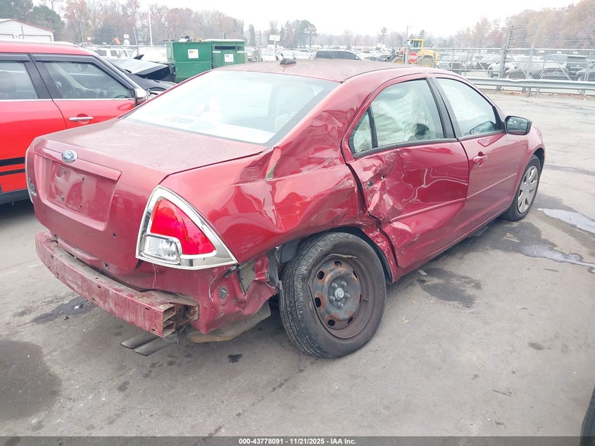 2008 Ford Fusion S VIN: 3FAHP06Z88R184805 Lot: 43778091