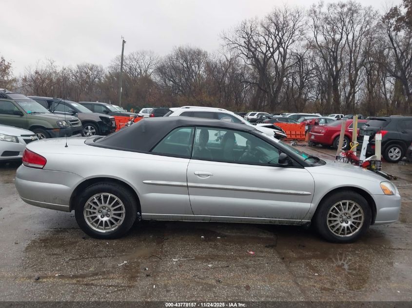 2005 Chrysler Sebring Touring VIN: 1C3EL55R15N586059 Lot: 43778157