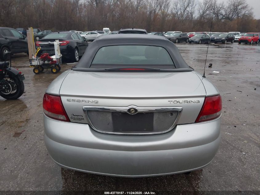 2005 Chrysler Sebring Touring VIN: 1C3EL55R15N586059 Lot: 43778157