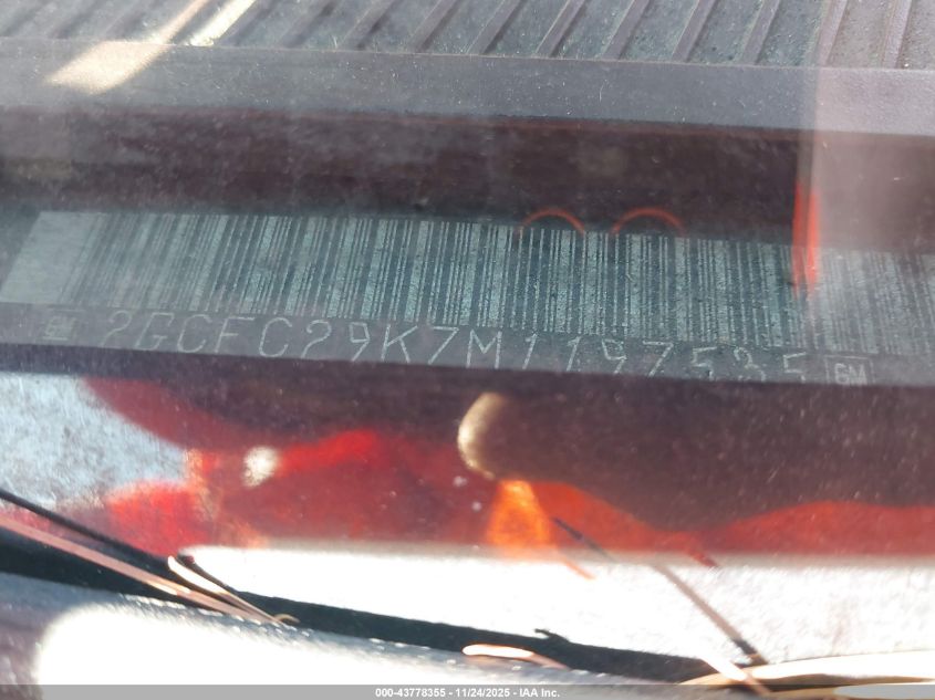 1991 Chevrolet Gmt-400 C2500 VIN: 2GCFC29K7M1197535 Lot: 43778355