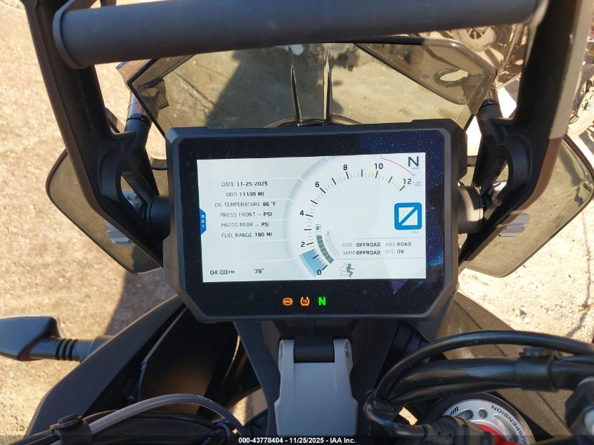 2018 Ktm 1290 Super Adventure S VIN: VBKV7940XJM980720 Lot: 43778404