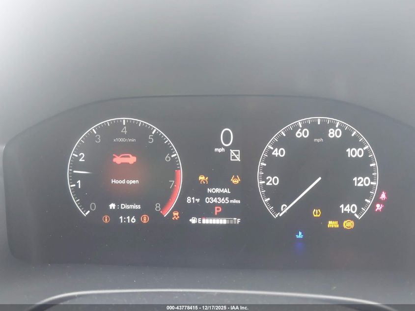 2023 Honda Cr-V Ex Awd VIN: 7FARS4H49PE001373 Lot: 43778415