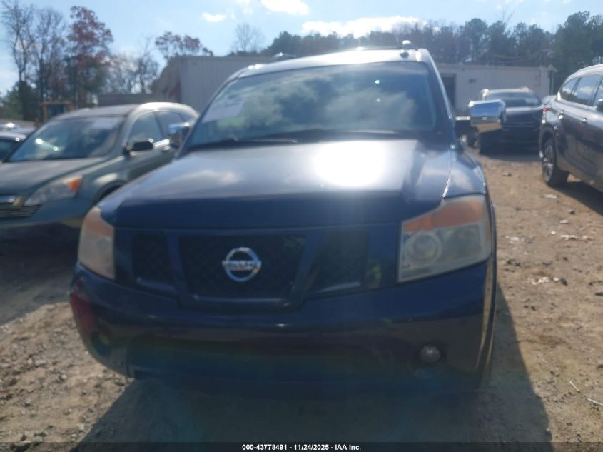 2008 Nissan Armada Se VIN: 5N1BA08D88N604404 Lot: 43778491