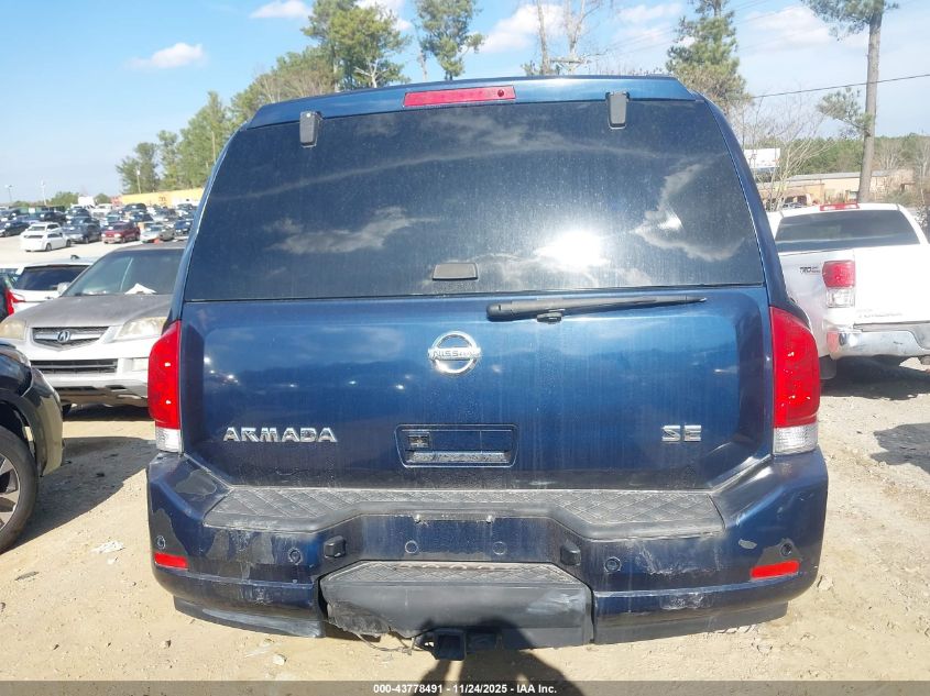 2008 Nissan Armada Se VIN: 5N1BA08D88N604404 Lot: 43778491