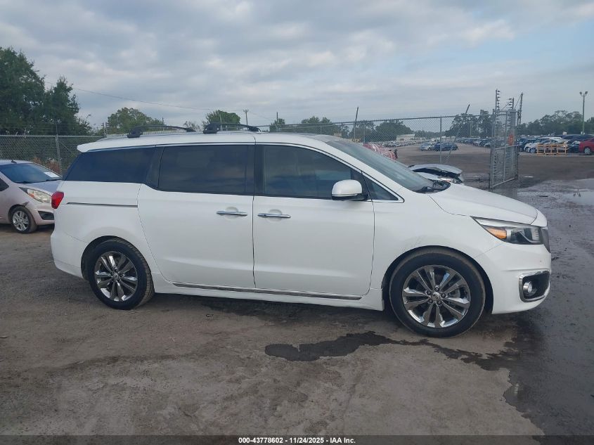 2016 Kia Sedona Sx Luxury VIN: KNDME5C1XG6185623 Lot: 43778602