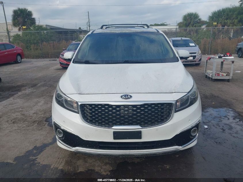 2016 Kia Sedona Sx Luxury VIN: KNDME5C1XG6185623 Lot: 43778602