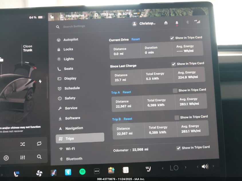 2025 Tesla Model 3 Performance VIN: 5YJ3E1ET5SF985407 Lot: 43778676