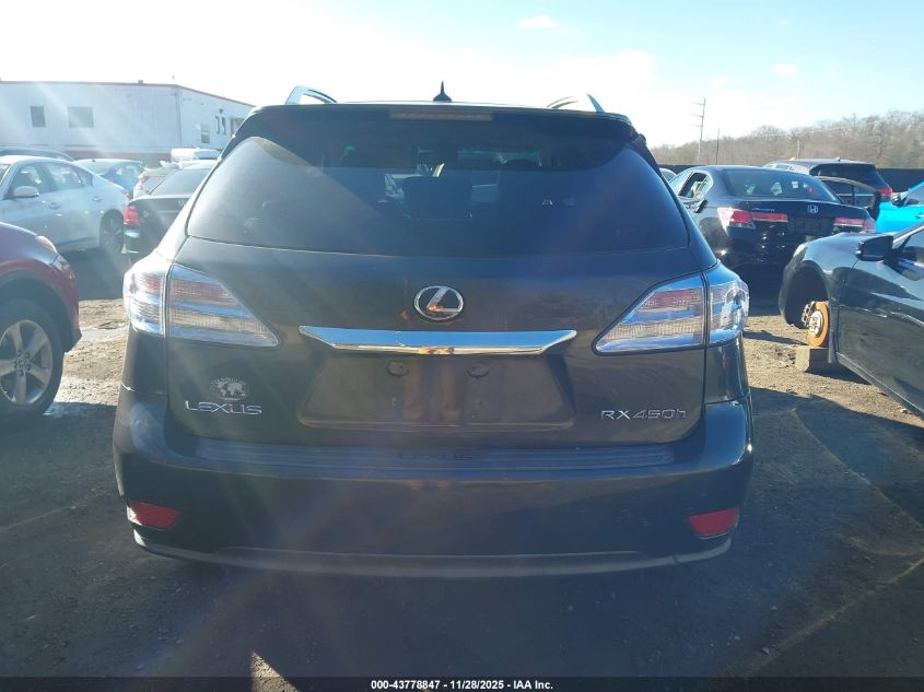 2010 Lexus Rx 450H VIN: JTJBC1BA2A2031801 Lot: 43778847