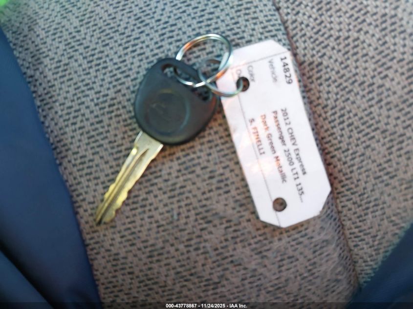 2012 Chevrolet Express 2500 Lt VIN: 1GNWGRFG9C1126491 Lot: 43778867