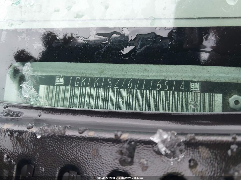 2006 GMC Yukon VIN: 1GKEK13276J116514 Lot: 43778968