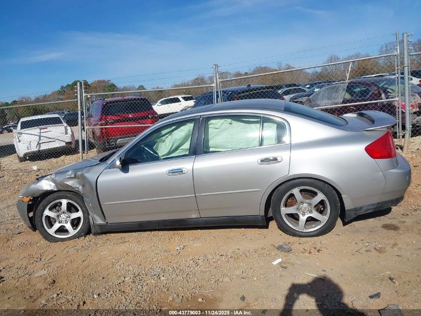 2004 Infiniti G35 VIN: JNKCV51E54M612570 Lot: 43779003