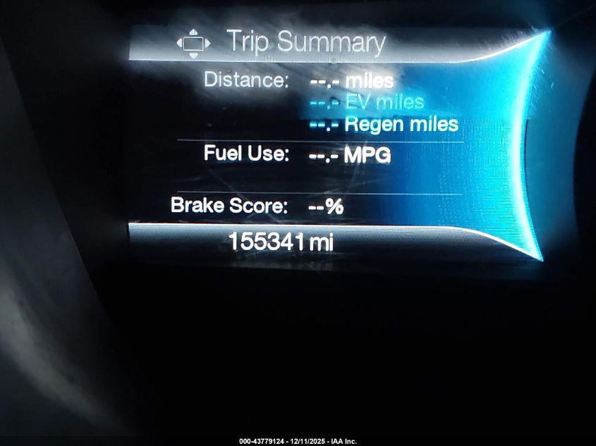 2019 Ford Fusion Hybrid Se VIN: 3FA6P0LU6KR263087 Lot: 43779124