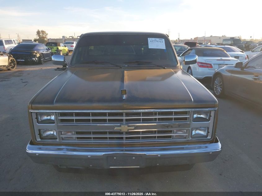 1985 Chevrolet C10 VIN: 1GCCC14N5FS136105 Lot: 43779313