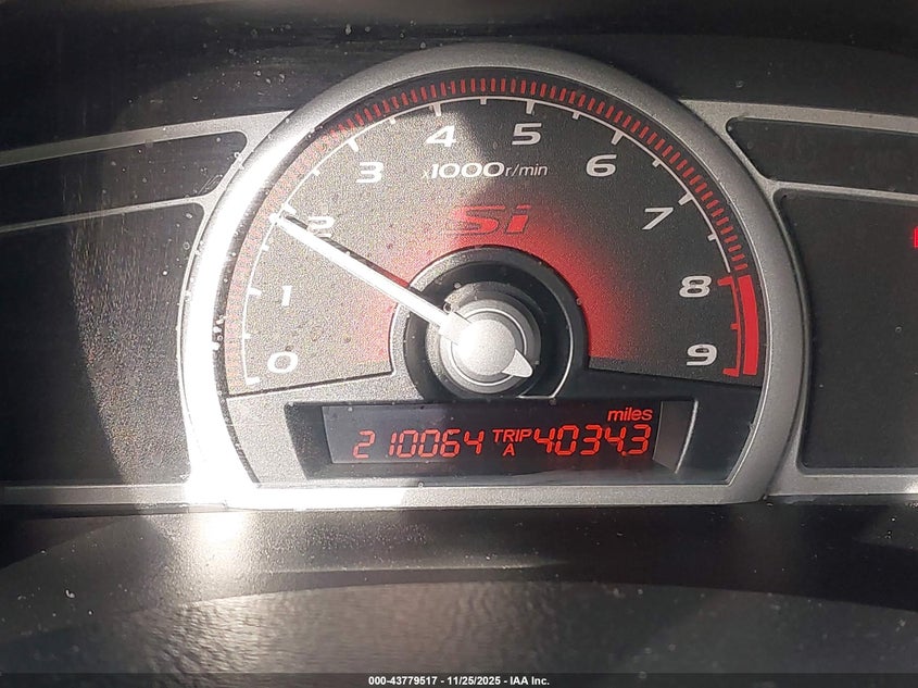 2008 Honda Civic Si/Si Mugen VIN: 2HGFA55588H706361 Lot: 43779517