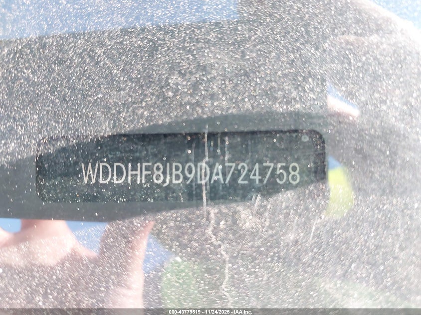 2013 Mercedes-Benz E 350 4Matic VIN: WDDHF8JB9DA724758 Lot: 43779519