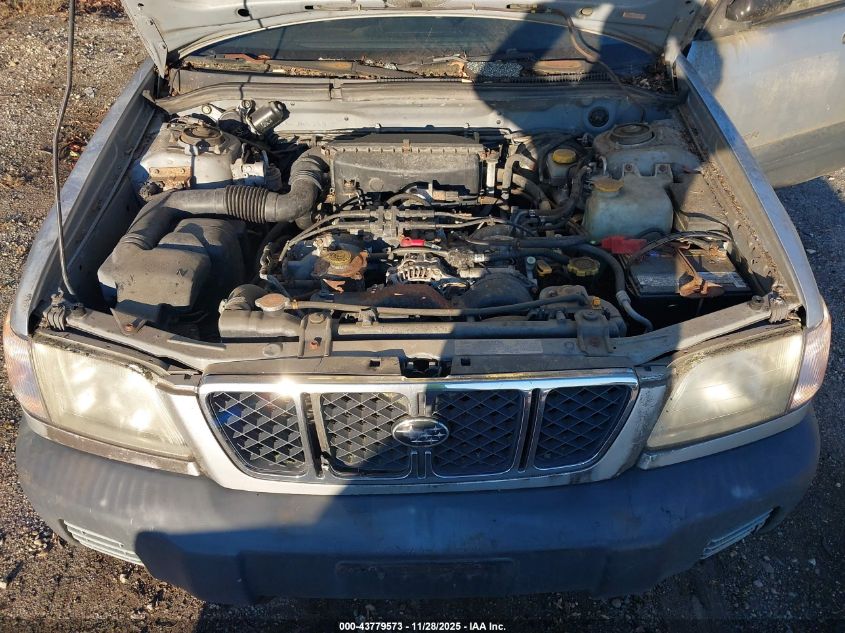 2002 Subaru Forester L VIN: JF1SF63502H732351 Lot: 43779573