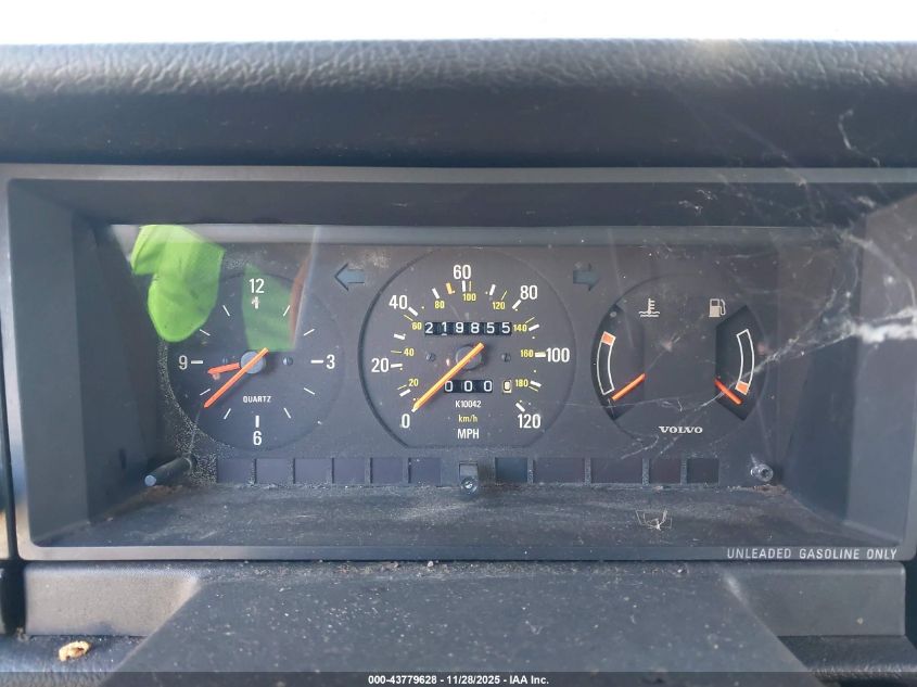1990 Volvo 240 Dl VIN: YV1AA8841L1410824 Lot: 43779628