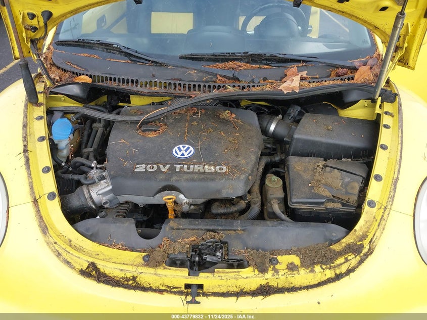 2002 Volkswagen New Beetle Gls 1.8L Turbo VIN: 3VWCD21C02M449035 Lot: 43779832