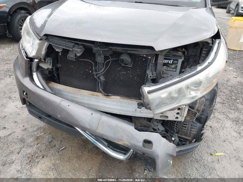 2016 Toyota Highlander Limited V6 VIN: 5TDDKRFHXGS303050 Lot: 43780063