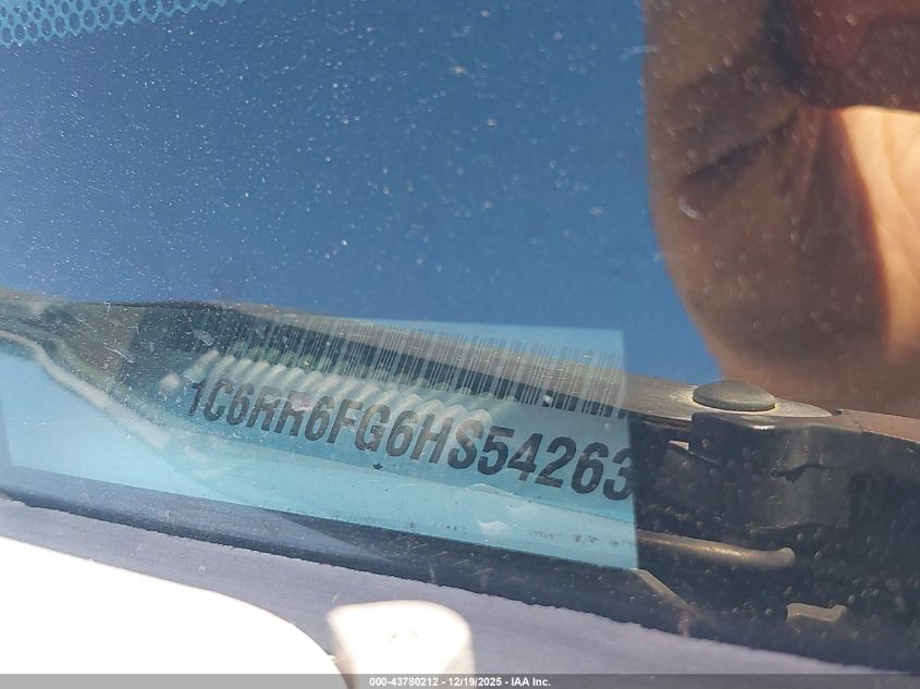 2017 Ram 1500 Tradesman 4X2 6'4 Box VIN: 1C6RR6FG6HS542635 Lot: 43780212