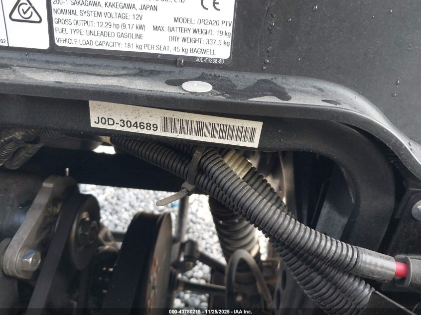 2020 Yamaha Other VIN: JOD03046890000000 Lot: 43780215