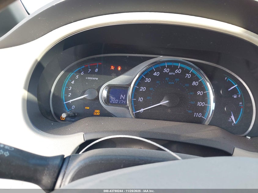 2013 Toyota Sienna Limited V6 7 Passenger VIN: 5TDYK3DC8DS288565 Lot: 43780244