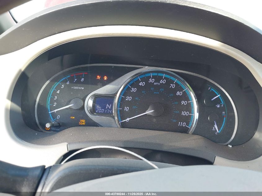 2013 Toyota Sienna Limited V6 7 Passenger VIN: 5TDYK3DC8DS288565 Lot: 43780244